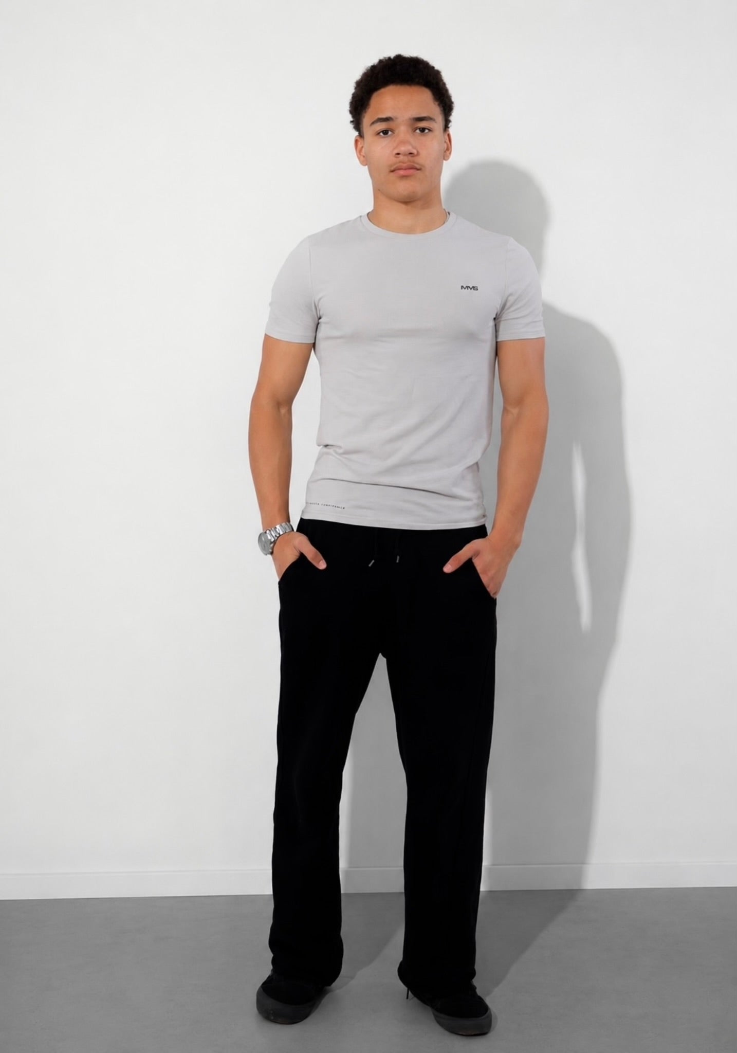MMS Furr Slim Fit Tee (Stone Grey)