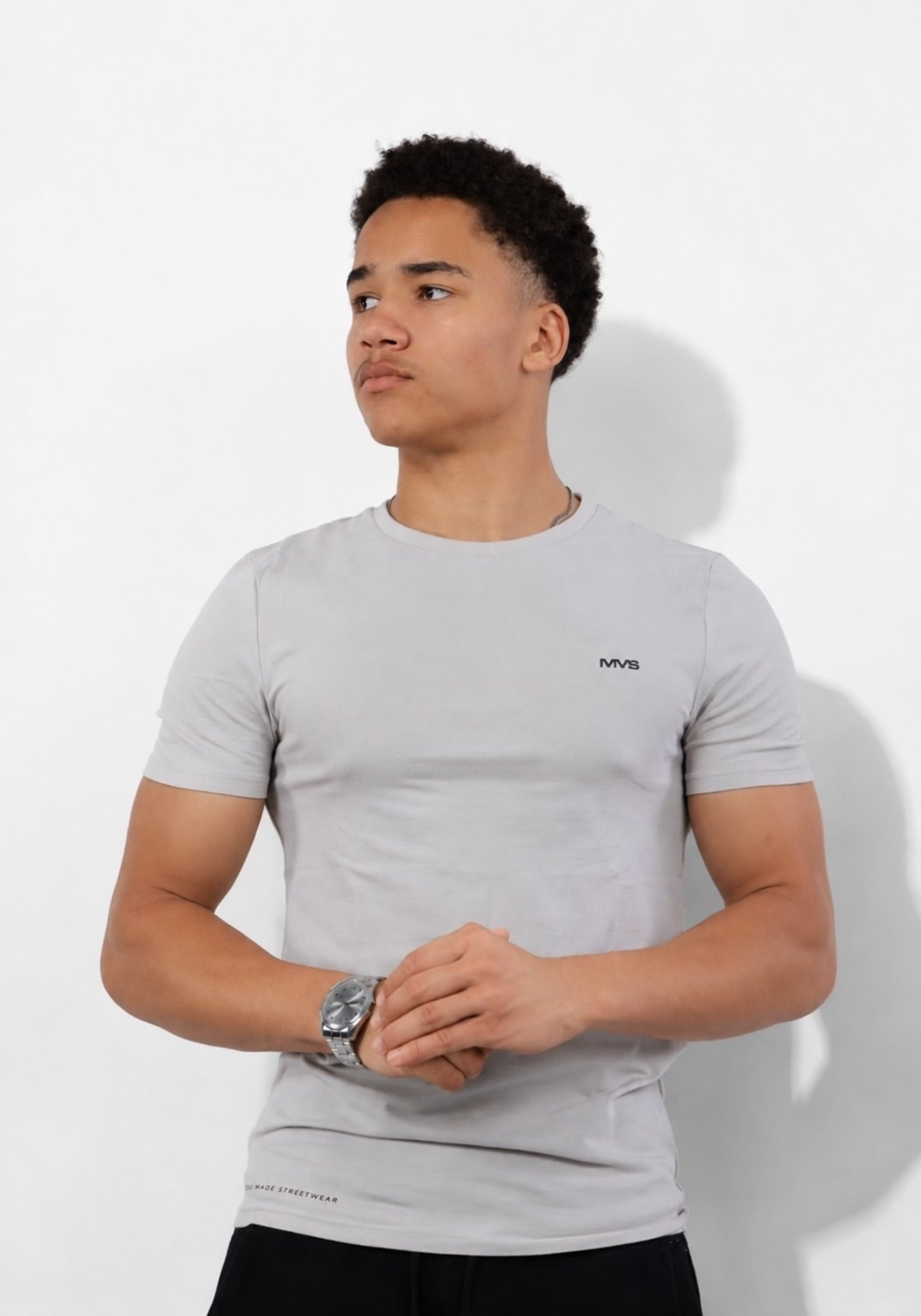 MMS Furr Slim Fit Tee (Stone Grey)