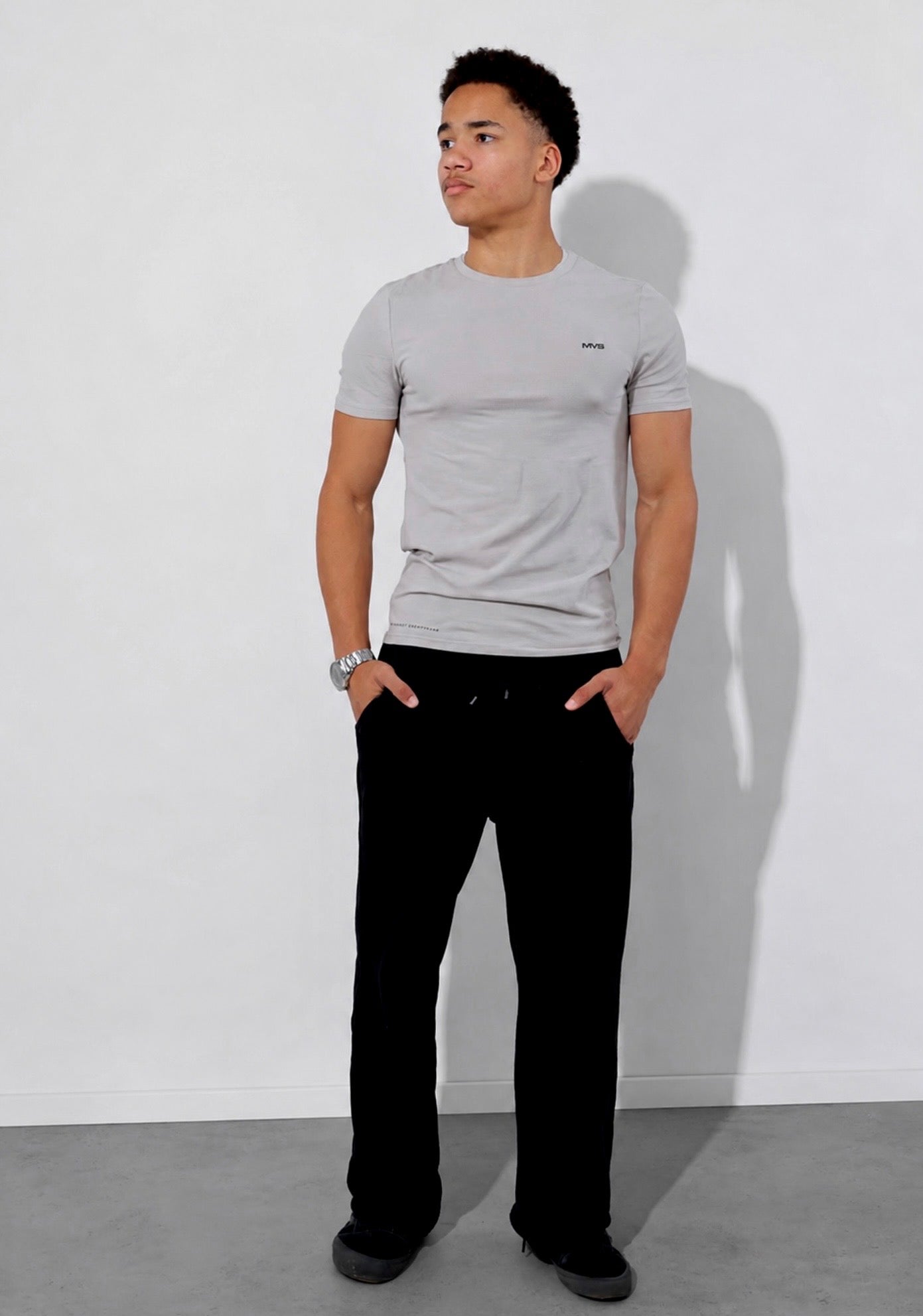MMS Furr Slim Fit Tee (Stone Grey)